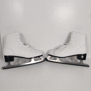 Vintage White Figure Ice Skates Size 41 – Classic Women’s Skating Shoes